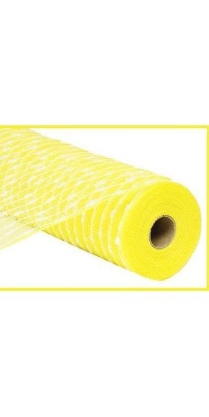 10" Yellow Snowdrift Deco Mesh (10 Yards) - Michelle's aDOORable Creations - Poly Deco Mesh