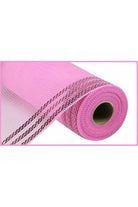 10.25" Border Stripe Metallic Mesh: Pink (10 Yards) - Michelle's aDOORable Creations - Poly Deco Mesh