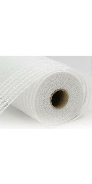 10.25" Drift Border Mesh: White (10 Yards) - Michelle's aDOORable Creations - Poly Deco Mesh