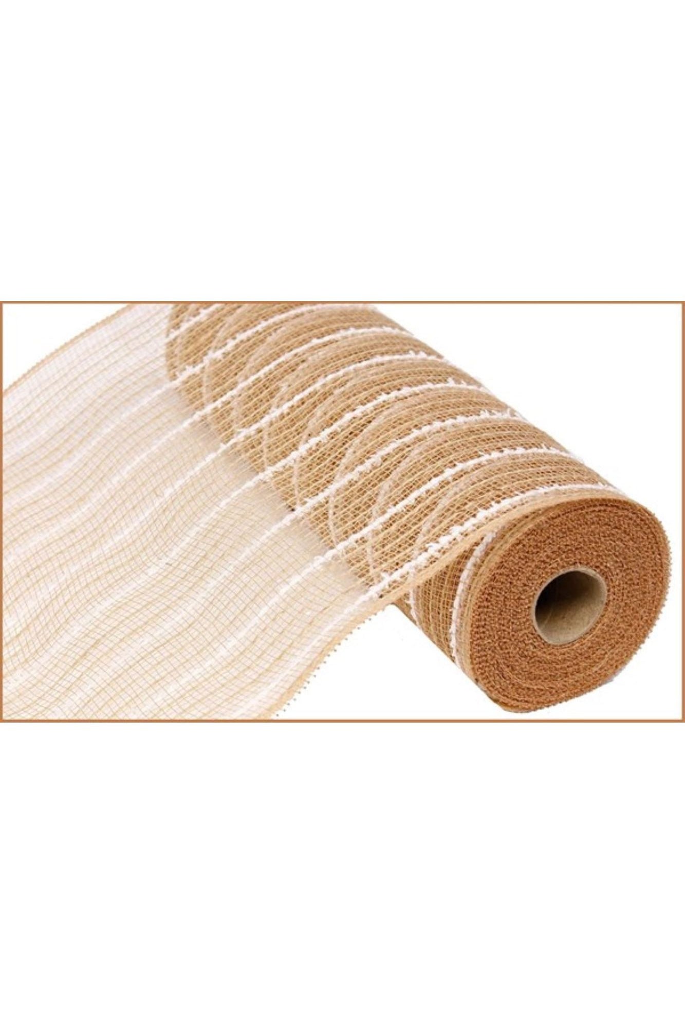 Shop For 10.5" Cotton Drift Poly Jute Mesh: Natural (10 Yards) RY810118