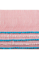 10.5" Drift Border Mesh: Red/Turquoise (10 Yards) - Michelle's aDOORable Creations - Poly Deco Mesh