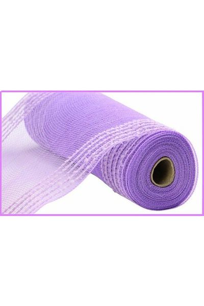 10.5" Drift Wide Border Deco Mesh: Lavender (10 Yards) - Michelle's aDOORable Creations - Poly Deco Mesh