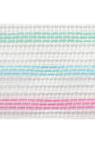 Shop For 10.5" Faux Jute Stripe Mesh Ribbon: Blue, Mint, Pink, White (10 Yards) at Michelle's aDOORable Creations