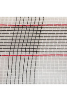 Shop For 10.5" Metallic Black & White with Red Foil Deco Mesh (10 Yards) RE1310FE