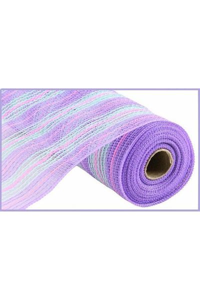 Shop For 10.5" Mini Stripe Mesh: Lavender (10 Yards) RY8340AR