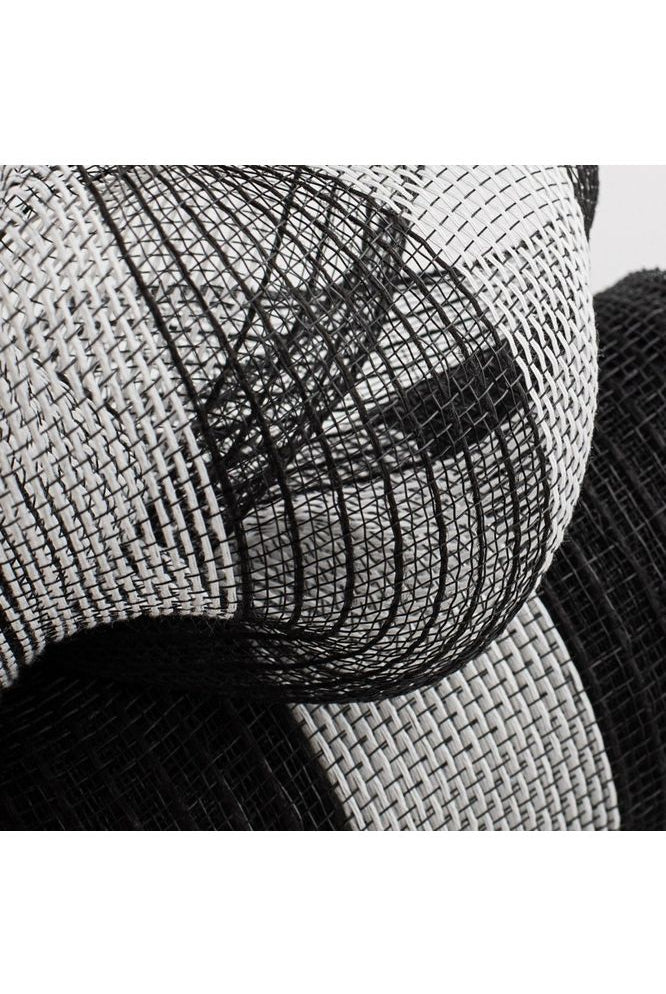 Shop For 10.5" Poly Jute Deco Mesh: Black & White (10 Yards) RY800462