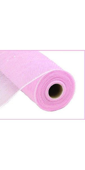 10.5" Poly Mesh Roll: Iridescent Pastel Pink Foil - Michelle's aDOORable Creations - Poly Deco Mesh
