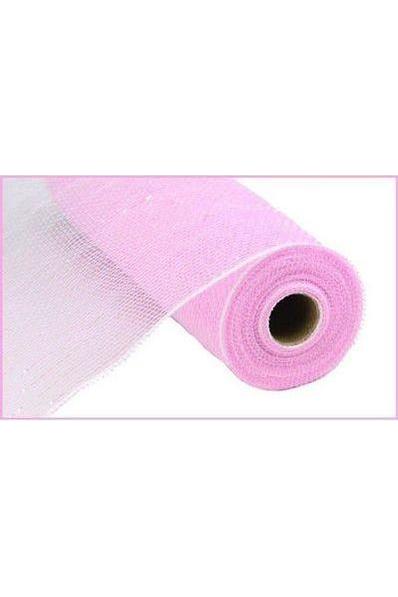 Shop For 10.5" Poly Mesh Roll Ribbon: Iridescent Pastel Pink Foil at Michelle's aDOORable Creations