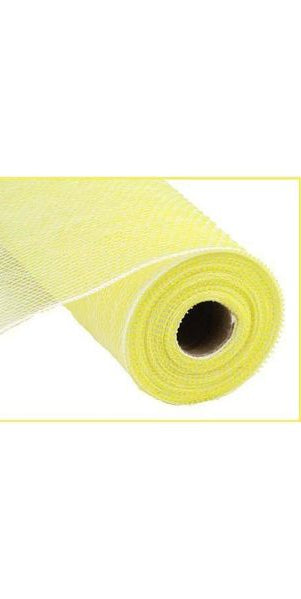 10.5" Poly Mesh Roll: Iridescent Pastel Yellow Foil - Michelle's aDOORable Creations - Poly Deco Mesh