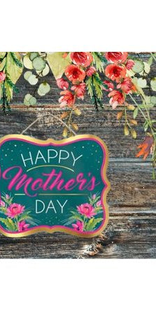 10.5" Wooden Sign: Happy Mother's Day - Michelle's aDOORable Creations - Wooden/Metal Signs