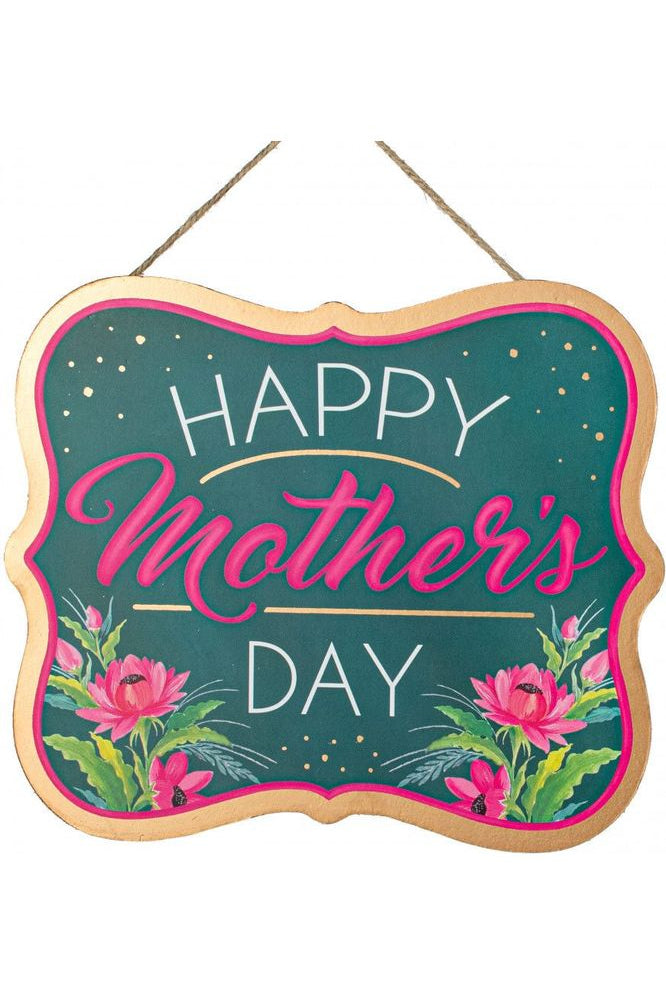 10.5" Wooden Sign: Happy Mother's Day - Michelle's aDOORable Creations - Wooden/Metal Signs