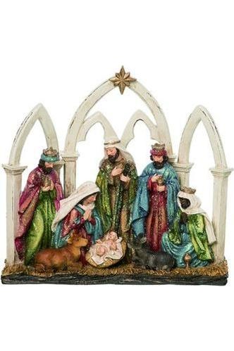 Shop For 11" Glitter Classic Nativity Scene at Michelle's aDOORable Creations