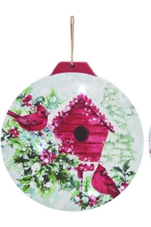 Shop For 11" Lightup Cardinal Ornament Sign: House One Y90501