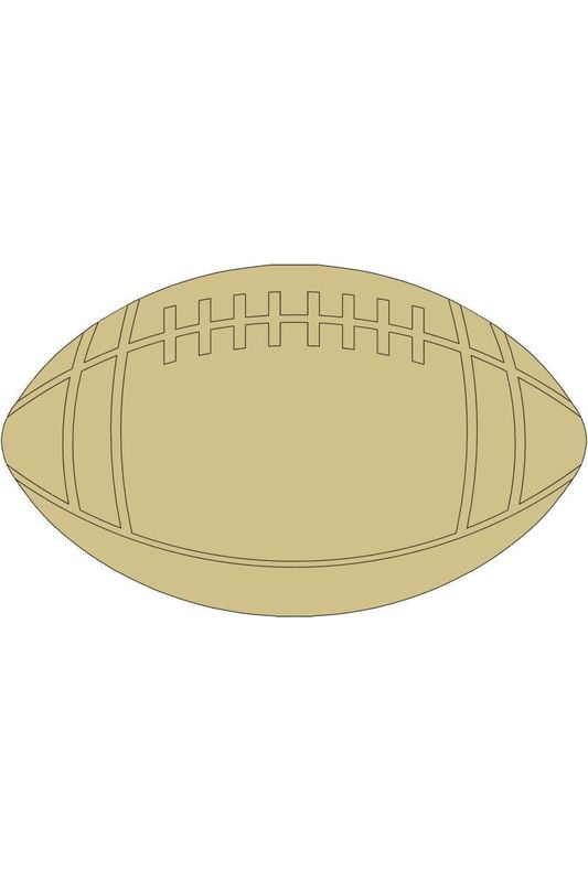 Shop For 11" Unpainted MDF Football Cutout