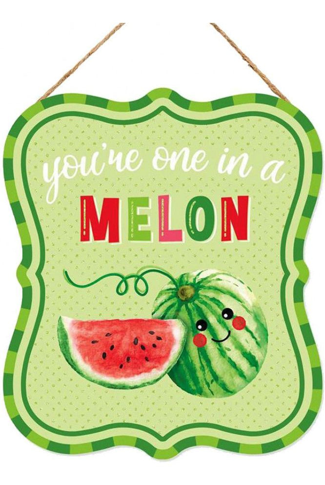 11" Wooden Sign: One In A Melon - Michelle's aDOORable Creations - Wooden/Metal Signs