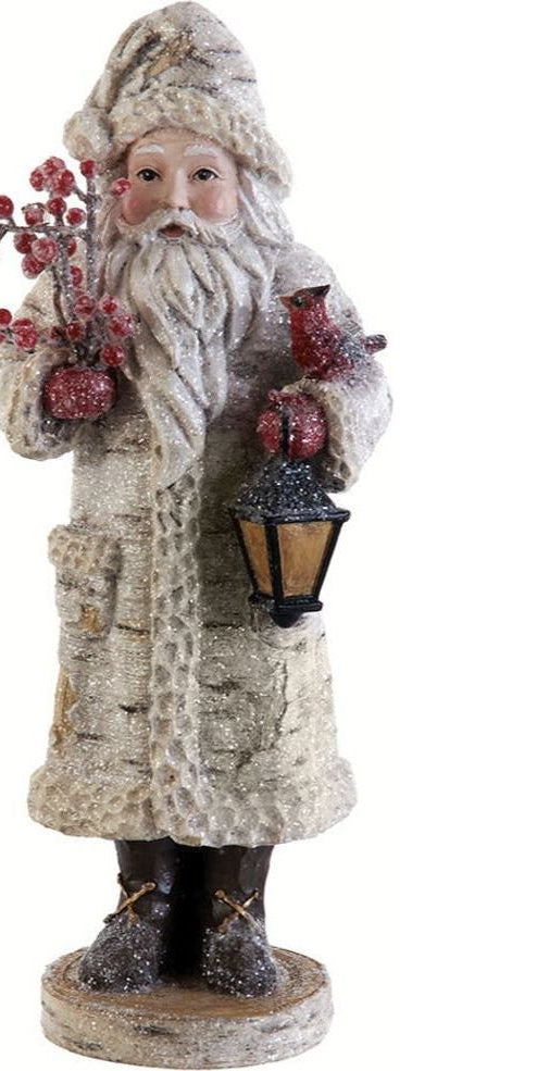 11.25" Birch Berries Belsnickel Santa - Michelle's aDOORable Creations - Holiday Ornaments