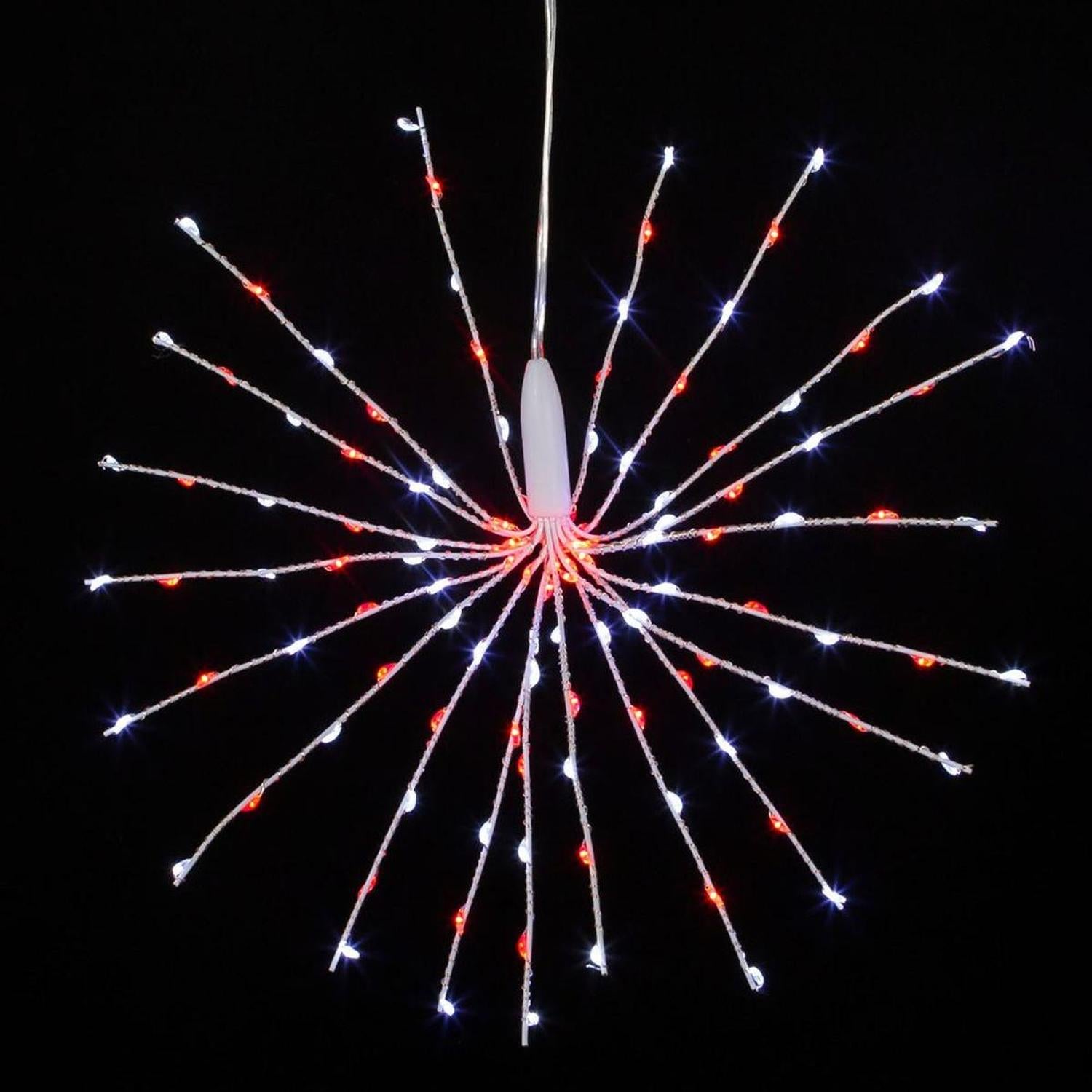 Shop For 11.8" 120 Light Red and Pure White Starburst at Michelle's aDOORable Creations