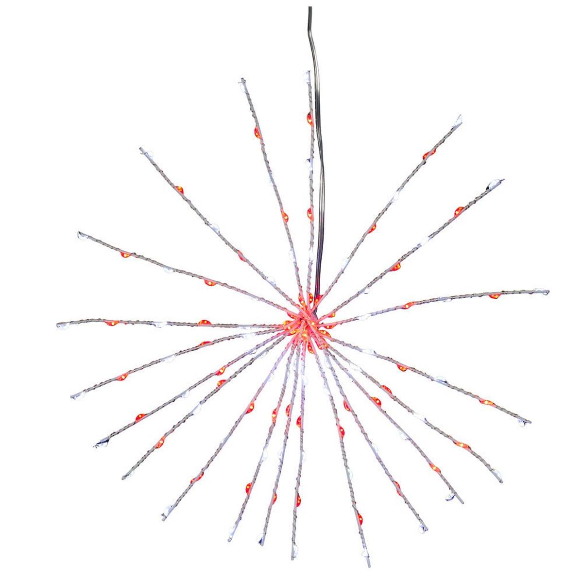 Shop For 11.8" 120 Light Red and Pure White Starburst at Michelle's aDOORable Creations