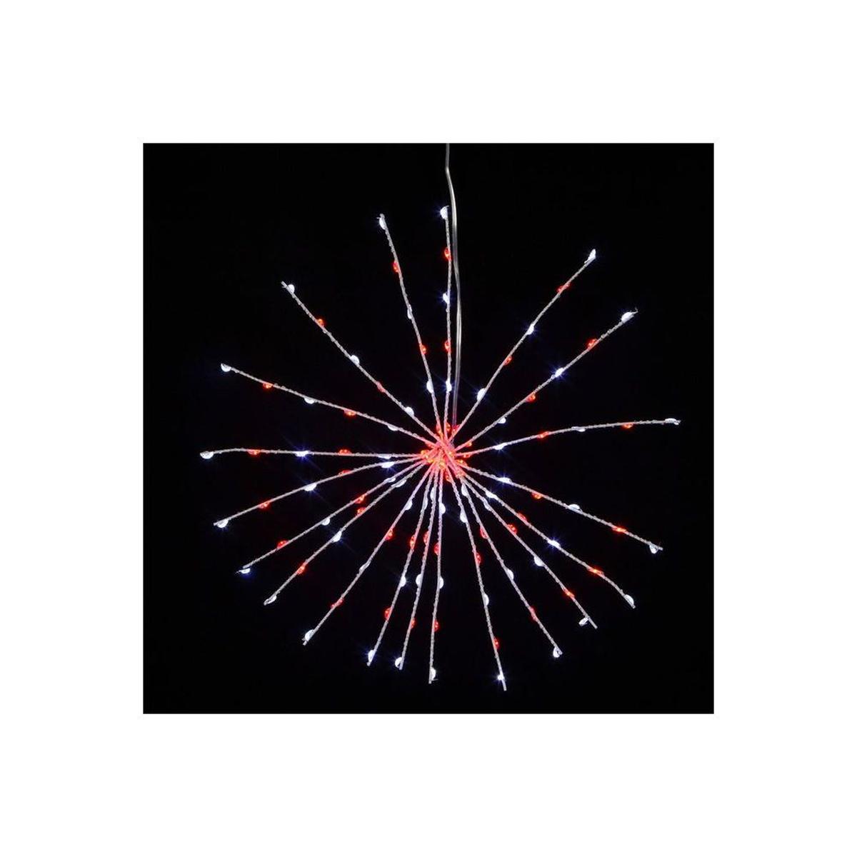 Shop For 11.8" 120 Light Red and Pure White Starburst at Michelle's aDOORable Creations