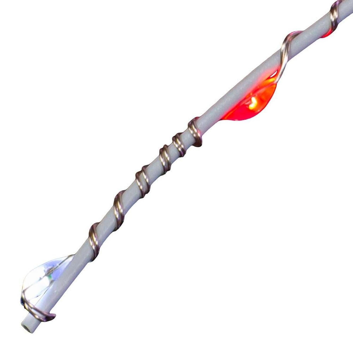 11.8" 120 Light Red and Pure White Starburst