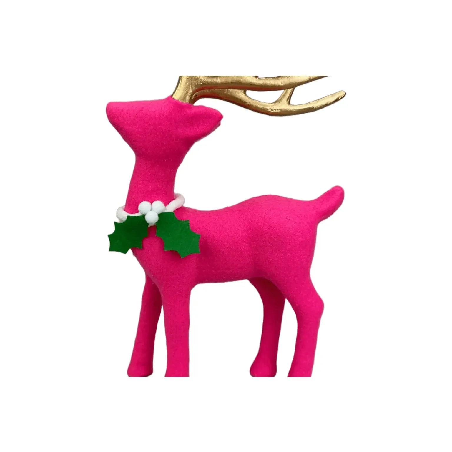 Shop For 12" Flocked Deer: Pink at Michelle's aDOORable Creations