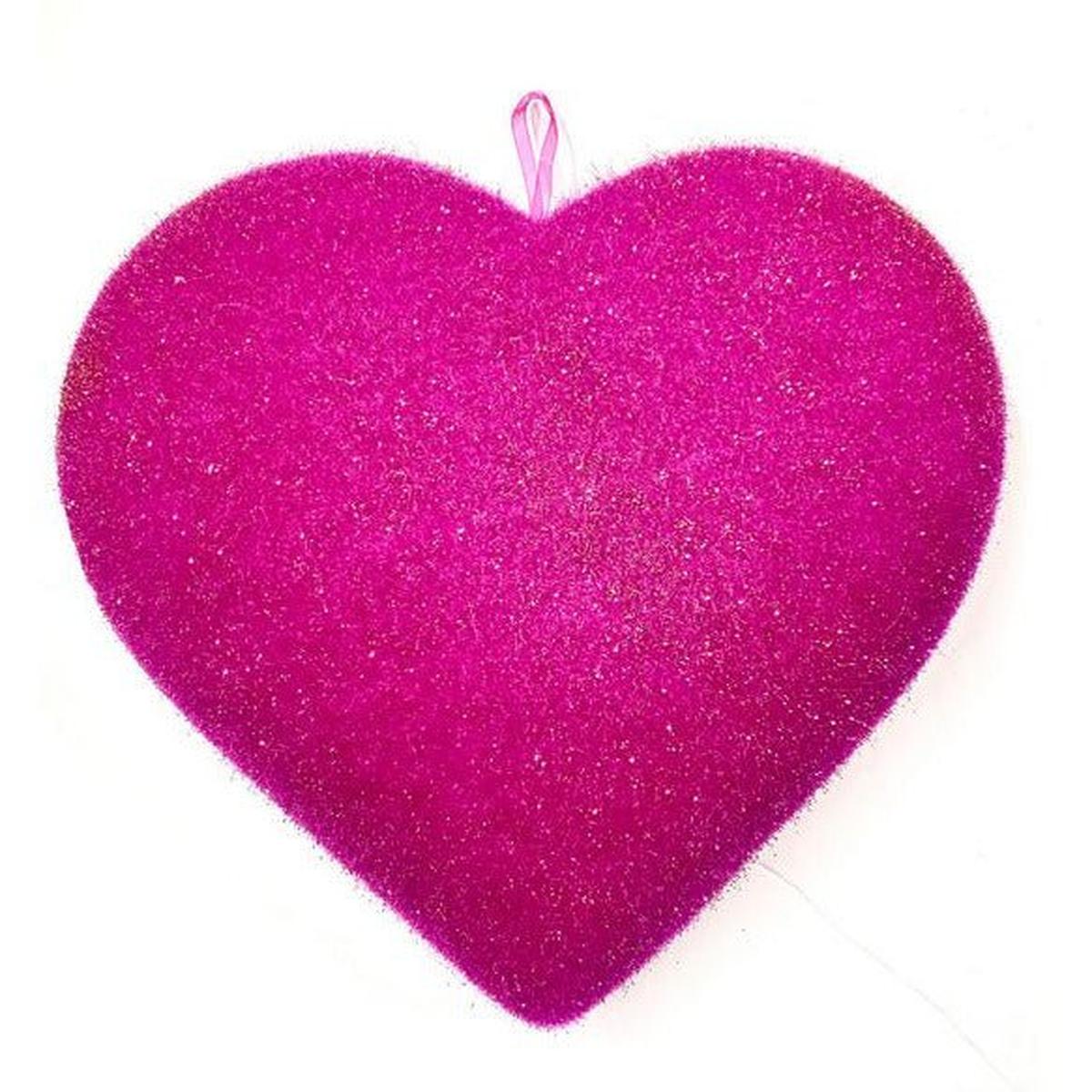 Shop For 12" Flocked Heart at Michelle's aDOORable Creations