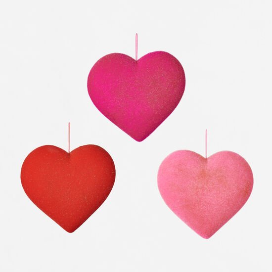 Shop For 12" Flocked Heart at Michelle's aDOORable Creations