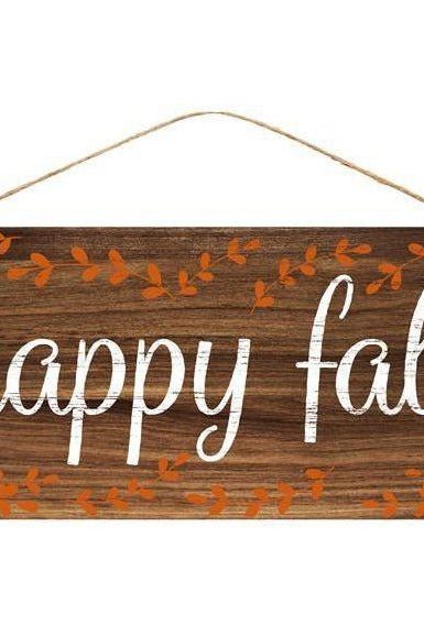 Shop For 12" Hanging Wood Sign: Happy Fall AP8179
