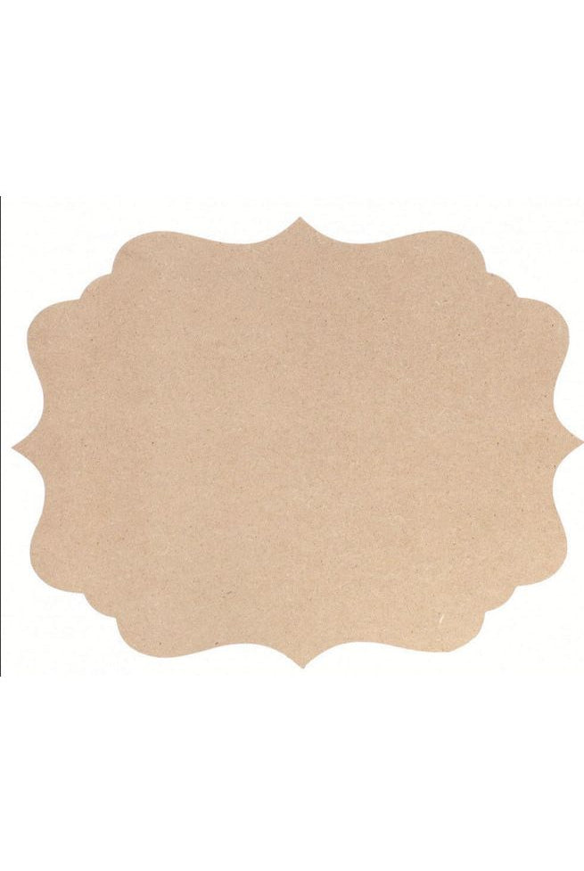 12" MDF Unfinished Shape: Scalloped Frame - Michelle's aDOORable Creations - Unfinished Wood Cutouts