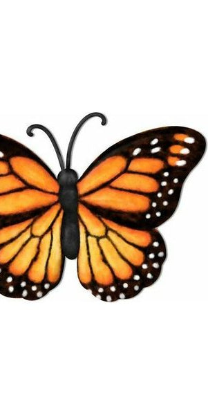 12" Metal Embossed Butterfly: Monarch - Michelle's aDOORable Creations - Wooden/Metal Signs