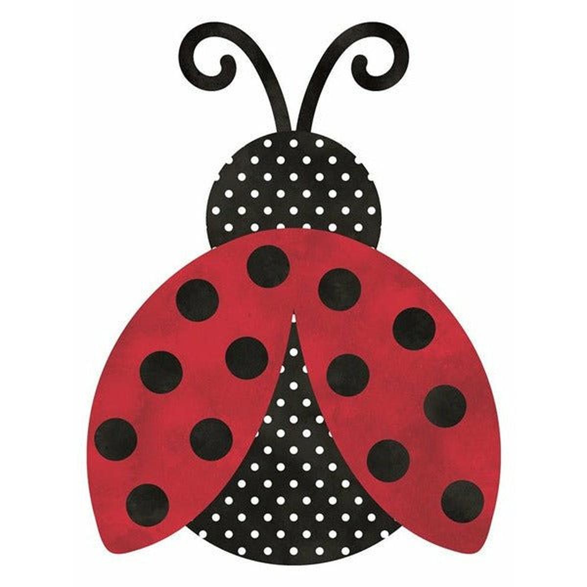 Shop For 12" Metal Embossed Ladybug Hanger: Polka Dot/Solid at Michelle's aDOORable Creations