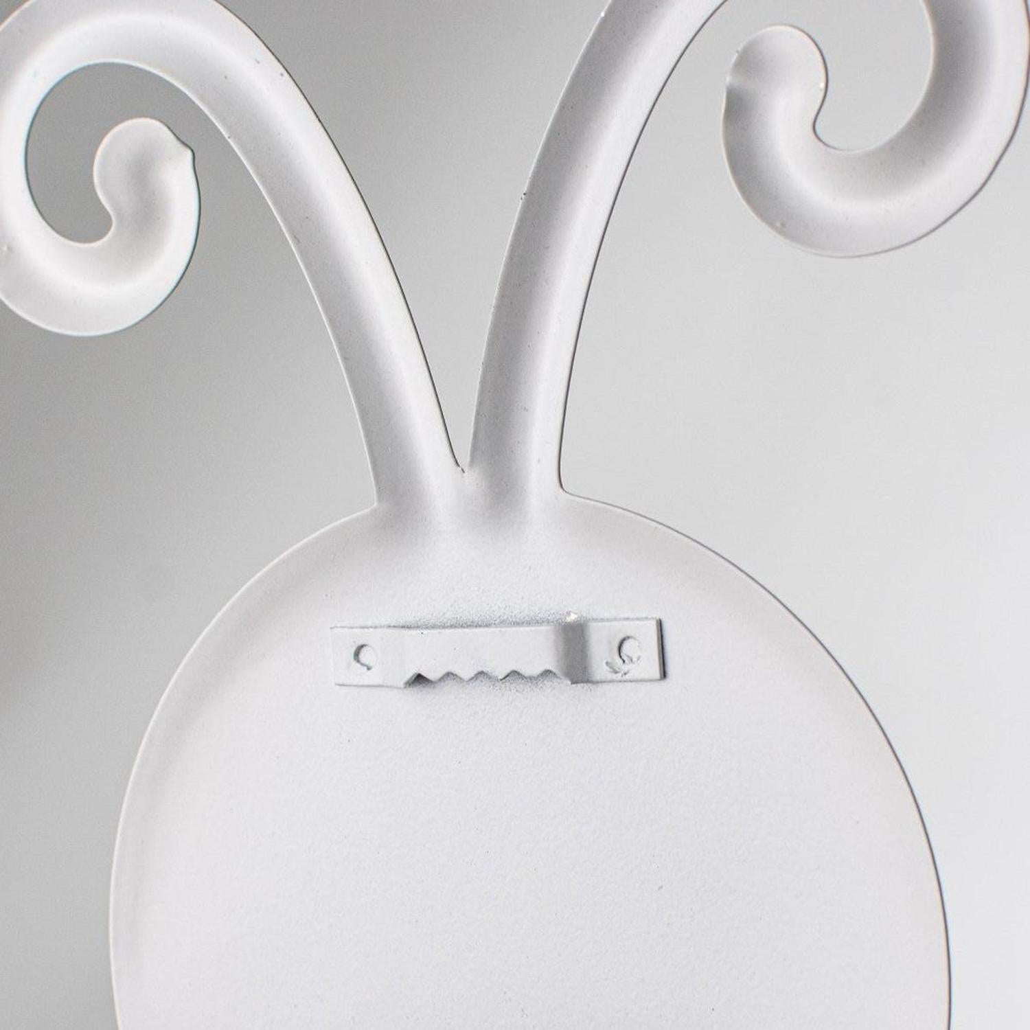 12" Metal Embossed Ladybug Hanger: Solid