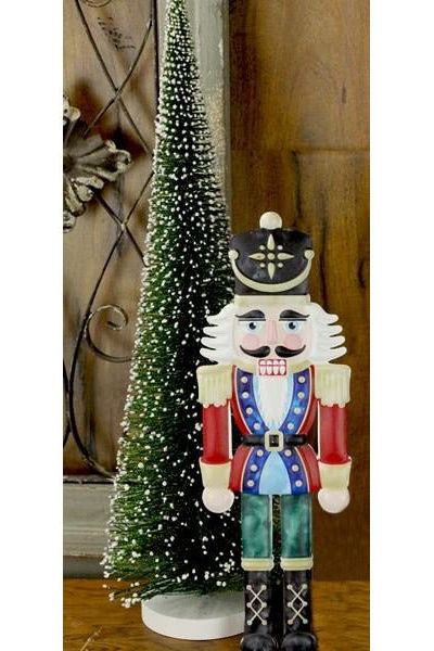 12" Metal Embossed Nutcracker - Michelle's aDOORable Creations - Wooden/Metal Signs