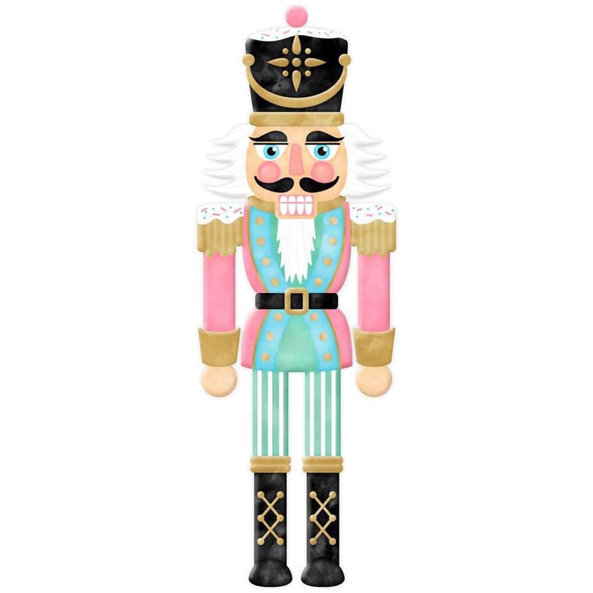 Shop For 12" Metal Embossed Nutcracker: Pink at Michelle's aDOORable Creations