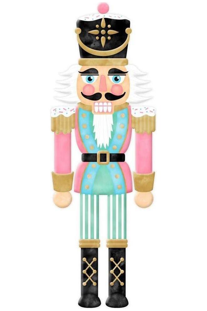 Shop For 12" Metal Embossed Nutcracker: Pink at Michelle's aDOORable Creations