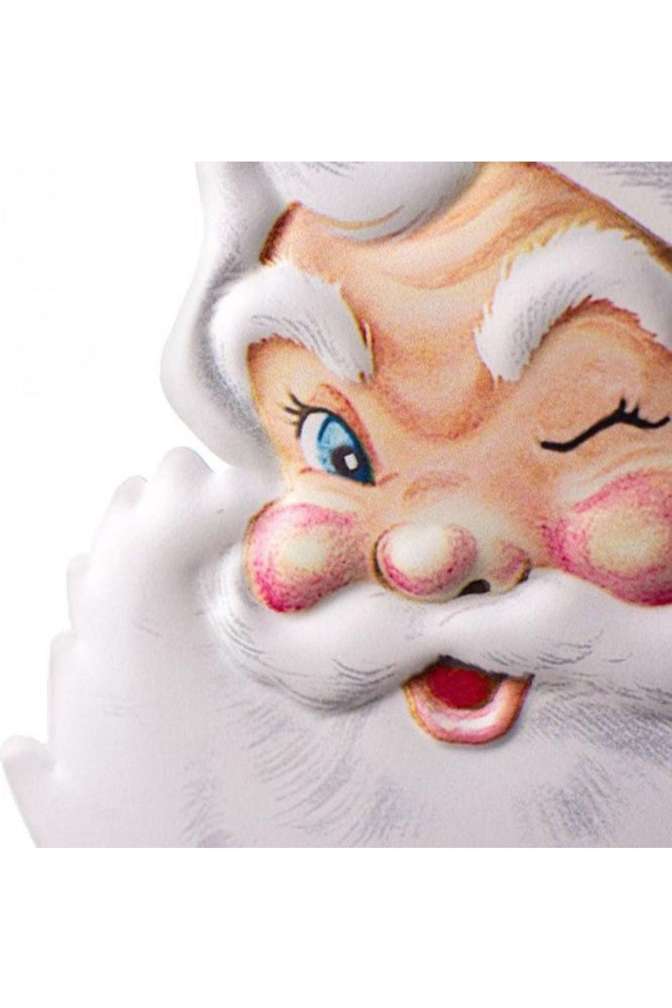 Shop For 12" Metal Embossed Santa Face at Michelle's aDOORable Creations