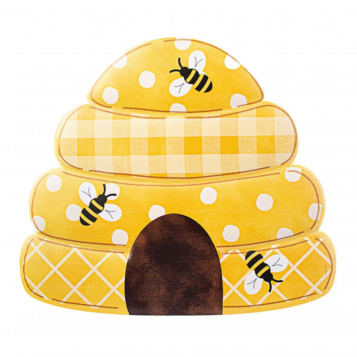 Shop For 12" Metal Embossed Sign: Beehive at Michelle's aDOORable Creations