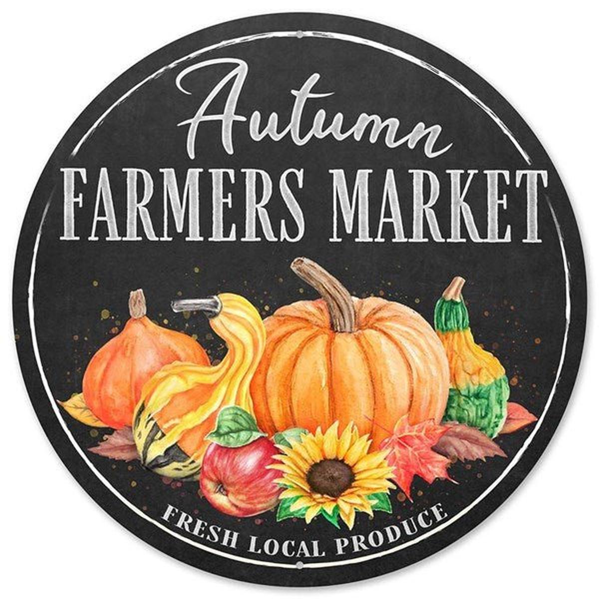 Shop For 12" Metal Farmer's Market Sign: Autumn at Michelle's aDOORable Creations