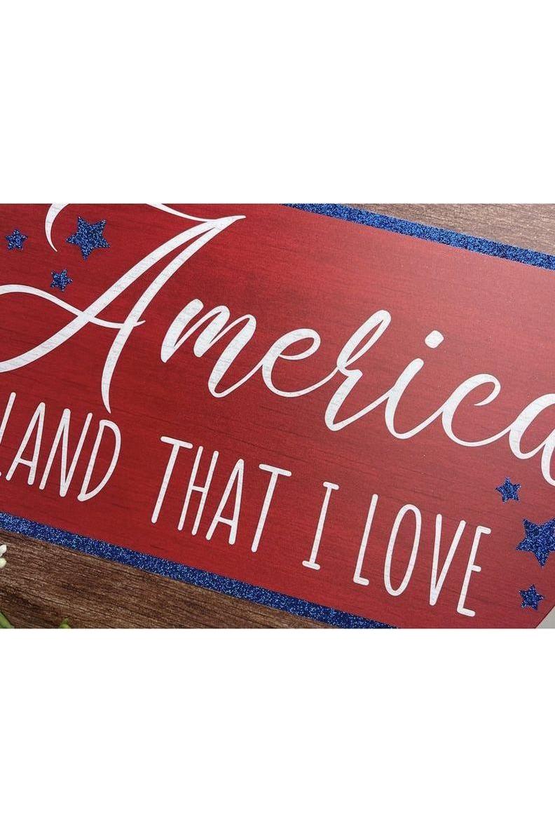 Shop For 12" Metal Sign: America Land I Love at Michelle's aDOORable Creations