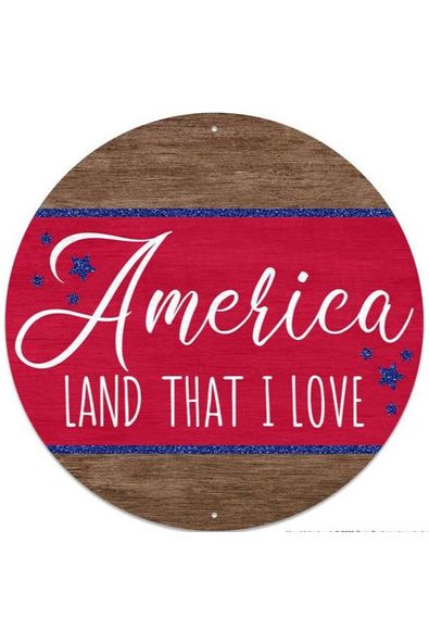 Shop For 12" Metal Sign: America Land I Love MD1031