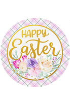 12" Metal Sign: Foil Happy Easter - Michelle's aDOORable Creations - Wooden/Metal Signs
