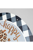 12" Metal Sign: Happy Halloween Pumpkins - Michelle's aDOORable Creations - Wooden/Metal Signs