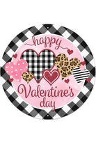 12" Metal Sign: Leopard Valentine's Day - Michelle's aDOORable Creations - Wooden/Metal Signs