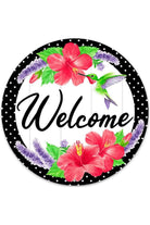 Shop For 12" Metal Sign: Welcome Hummingbird MD0922