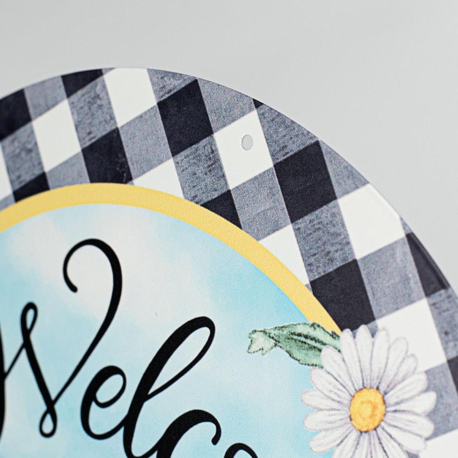 Shop For 12" Metal Sign: Welcome Wheelbarrow at Michelle's aDOORable Creations