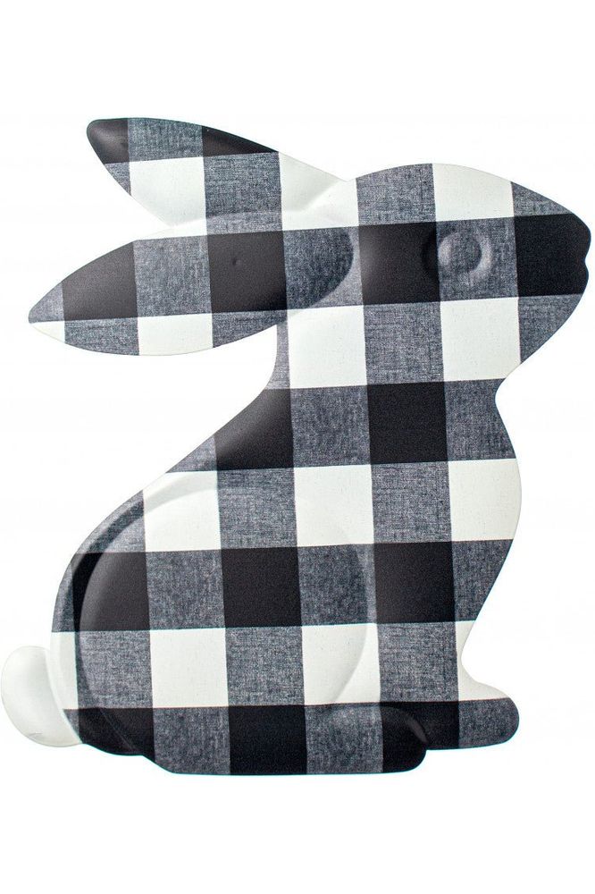 Shop For 12" Metal Sitting Bunny: Black/White MD1055