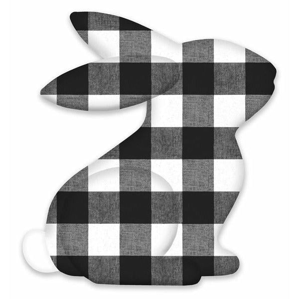 Shop For 12" Metal Sitting Bunny: Black/White at Michelle's aDOORable Creations