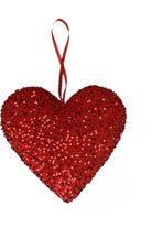 Shop For 12" Sequin Ornament Heart 63563RD