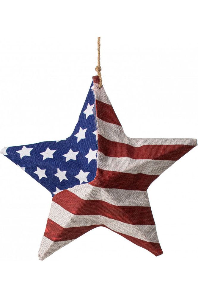 12" Star Flag Ornament: RWB - Michelle's aDOORable Creations - Wooden/Metal Signs