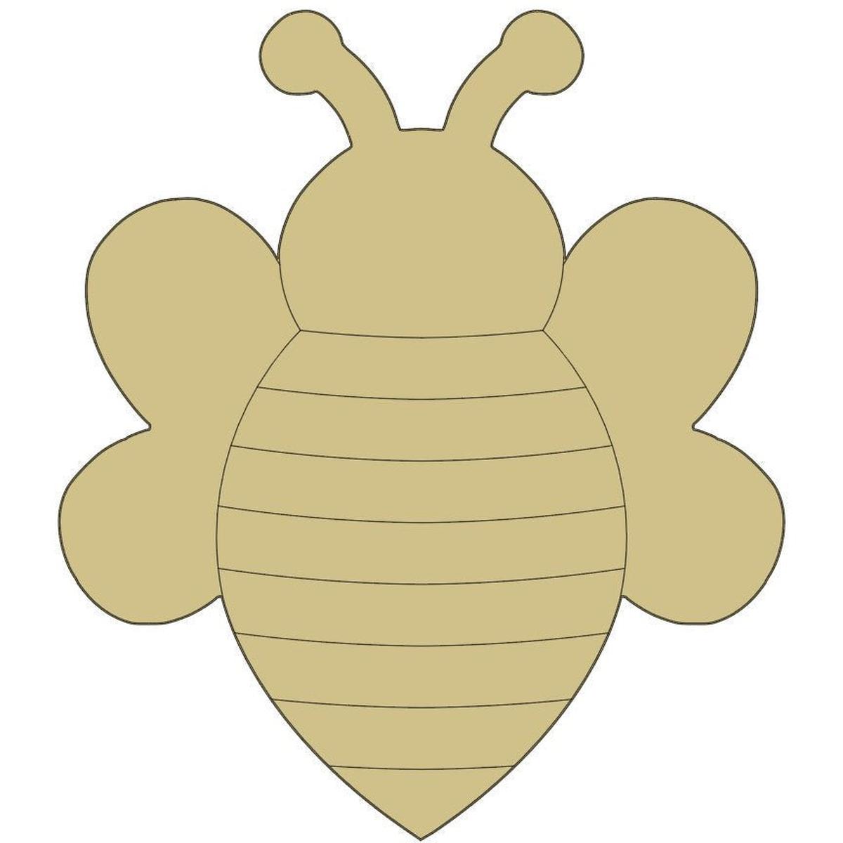 Shop For 12" Unpainted MDF Bumble Bee Wooden Cut Out at Michelle's aDOORable Creations